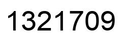 Number 1321709 black image