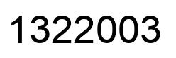 Number 1322003 black image