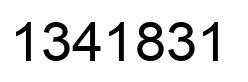 Number 1341831 black image