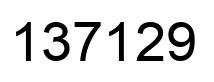 Number 137129 black image