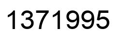 Número 1371995 imagen negro