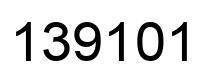 Number 139101 black image