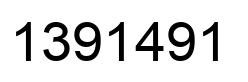 Number 1391491 black image