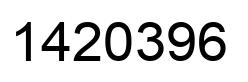 Número 1420396 imagen negro