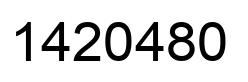 Number 1420480 black image
