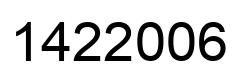Número 1422006 imagen negro