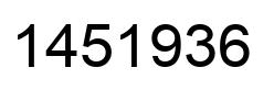 Número 1451936 imagen negro