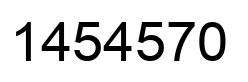Number 1454570 black image