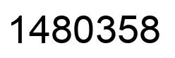 Number 1480358 black image