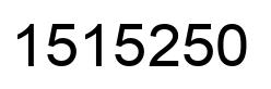 Number 1515250 black image