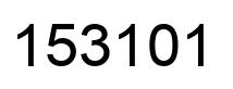 Número 153101 imagen negro