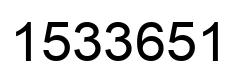 Number 1533651 black image