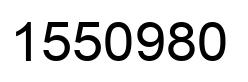 Number 1550980 black image