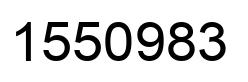 Number 1550983 black image