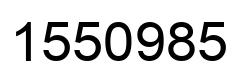 Number 1550985 black image