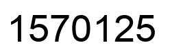 Número 1570125 imagen negro