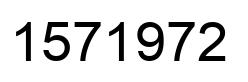 Number 1571972 black image