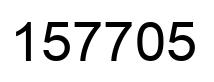 Number 157705 black image