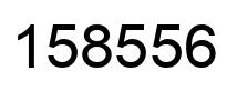 Number 158556 black image