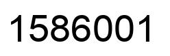 Número 1586001 imagen negro