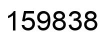 Número 159838 imagen negro