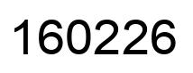 Number 160226 black image