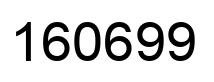 Number 160699 black image