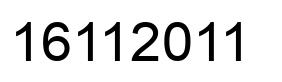 Número 16112011 imagen negro