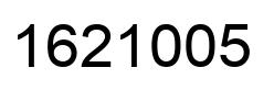Number 1621005 black image