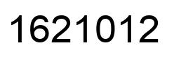 Number 1621012 black image