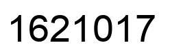 Number 1621017 black image