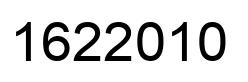 Number 1622010 black image