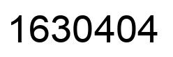 Number 1630404 black image