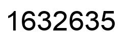 Number 1632635 black image