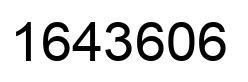 Number 1643606 black image