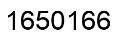 Number 1650166 black image