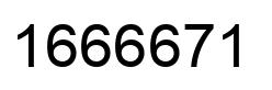 Number 1666671 black image