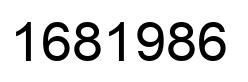 Number 1681986 black image