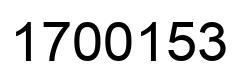 Number 1700153 black image