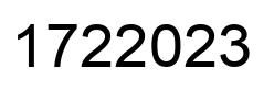 Number 1722023 black image