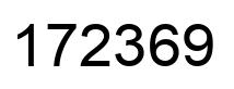 Number 172369 black image