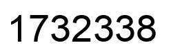Number 1732338 black image