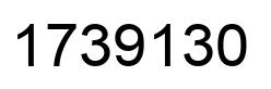 Number 1739130 black image