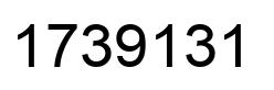 Number 1739131 black image