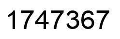 Número 1747367 imagen negro