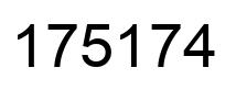 Número 175174 imagen negro