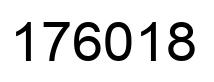 Number 176018 black image