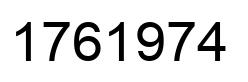 Número 1761974 imagen negro