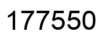 Number 177550 black image