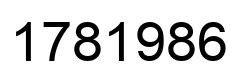 Number 1781986 black image